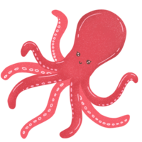 cute sea octopus png