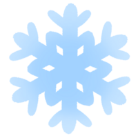 cute blue snowflakes png