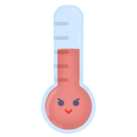 cute red thermometer png