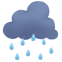 cute rain clouds png