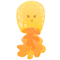 cute sea jellyfish png