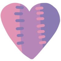 Cute purple heart png