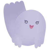 personagem fantasma de halloween png