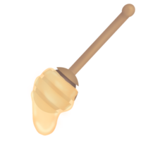 miel gotero hecho de madera png