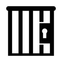 Jail Vector Glyph Icon For Personal And Commercial Use.