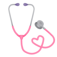 pink stethoscope illustration png