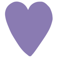 joli coeur violet png