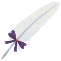 white feather pen png