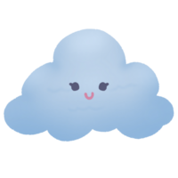 linda ilustración de nube png