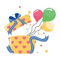 Trendy Birthday Gift vector