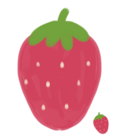 strawberry with woodcolor png