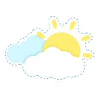 le Soleil avec nuage png