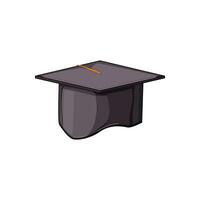 college graduation hat cartoon vector illustration