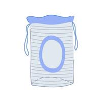 facial cotton pads cartoon vector illustration