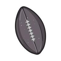 field american football ball cartoon vector illustration