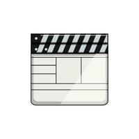 action clapperboard cartoon vector illustration