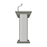 pedestal podium cartoon vector illustration