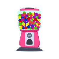 candy bubblegum machine cartoon vector illustration