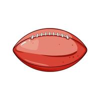 lace american football ball cartoon vector illustration