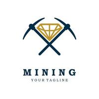 mining logo icon vector