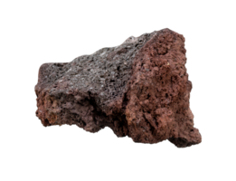 a piece of basalt stone porous isolated png