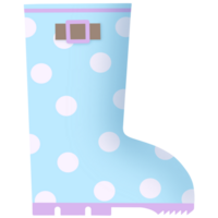 süß Himmel Blau Polka Punkt Stiefel png