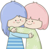 Friends hugging counselling png