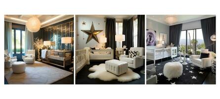 decor hollywood glam nursery interior design ai generated photo