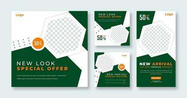 Geometric Shapes Social Media Post for Online Marketing Promotion Banner, Story and Web Internet Ads Flyer vector