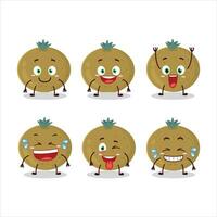 Cartoon character of ceylon gooseberry with smile expression vector