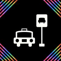 Taxi Stand Vector Icon