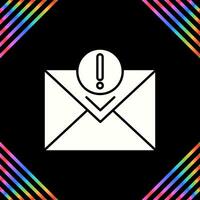 icono de vector de correo urgente