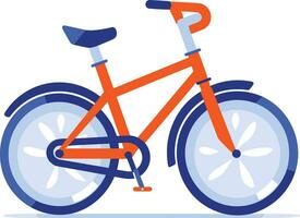 bicycle in UX UI flat style vector