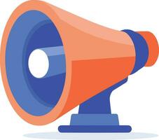 colorful megaphone for advertising in UX UI flat style vector