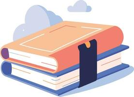 niños libros y educación en ux ui plano estilo vector