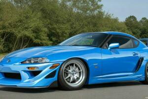 Sport car Toyota Supra JDM. Pro Photo