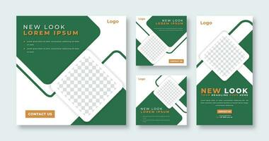 Geometric Shapes Social Media Post for Online Marketing Promotion Banner, Story and Web Internet Ads Flyer vector