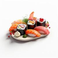 AI Generative high quality 3D style design of sushi photo