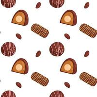 Vector pattern with chocolates