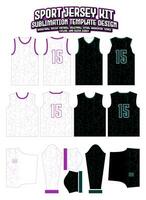 Abstract Gradient Lines Jersey Design Sportswear Pattern Template vector