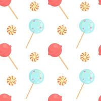 Vector pattern with lollipops