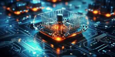 loud computing concept. Data security and cloud connection technology, Encryption personal information. photo