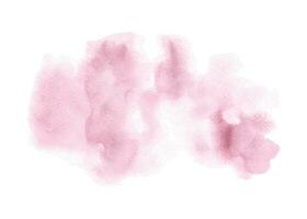 Pastel pink watercolor stains brush vector