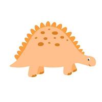 Cute little baby dinosaur. Vector colorful illustration isolated on white background for kids
