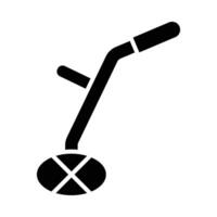 Metal Detector Vector Glyph Icon For Personal And Commercial Use.