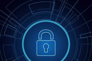 Cyber security technology concept , Shield With Keyhole icon  , personal data , vector