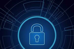 Cyber security technology concept , Shield With Keyhole icon  , personal data , vector