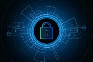 Cyber security technology concept , Shield With Keyhole icon  , personal data , vector