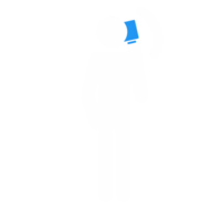 figure with phone call gesture png