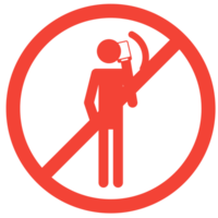 no phone call warning symbol png